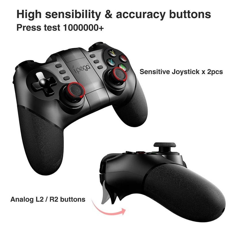 Controle Joystick AL-G7 Bluetooth Universal, Suporte para Celular Bluetooth Gamer Ipega 9076 e Cabo USB