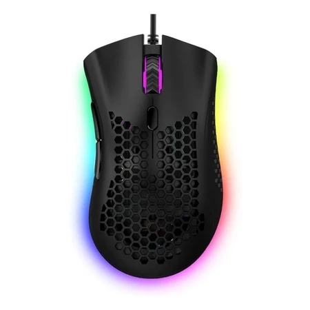 Mouse Gamer RGB Colmeia Super Leve USB